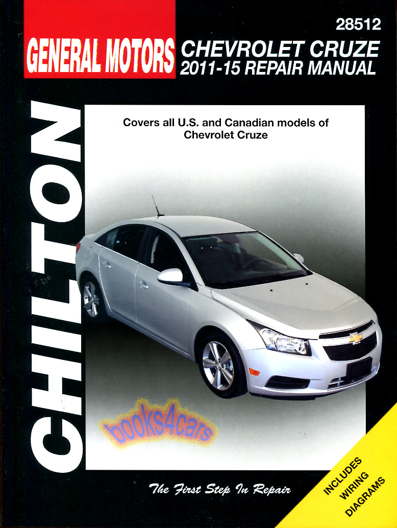 view cover of 2011-2015 Chevrolet Cruze shop service repair manual by Chilton