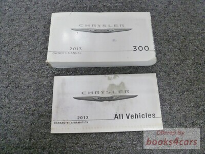 view cover of 2013 300 owners manual by Chrysler