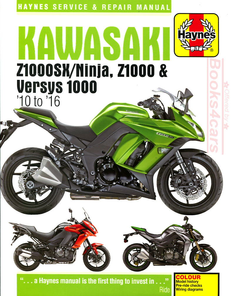 view cover of 10-016 Kawasaki Z1000 Z1000SX & Versys Shop Service Repair Manual by Haynes Motorcycles