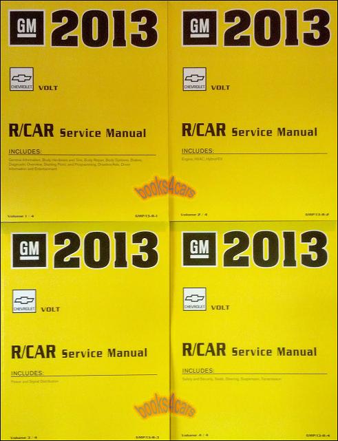 view cover of 2013 Chevrolet Volt Shop Service Repair Manual 4-Volume Set