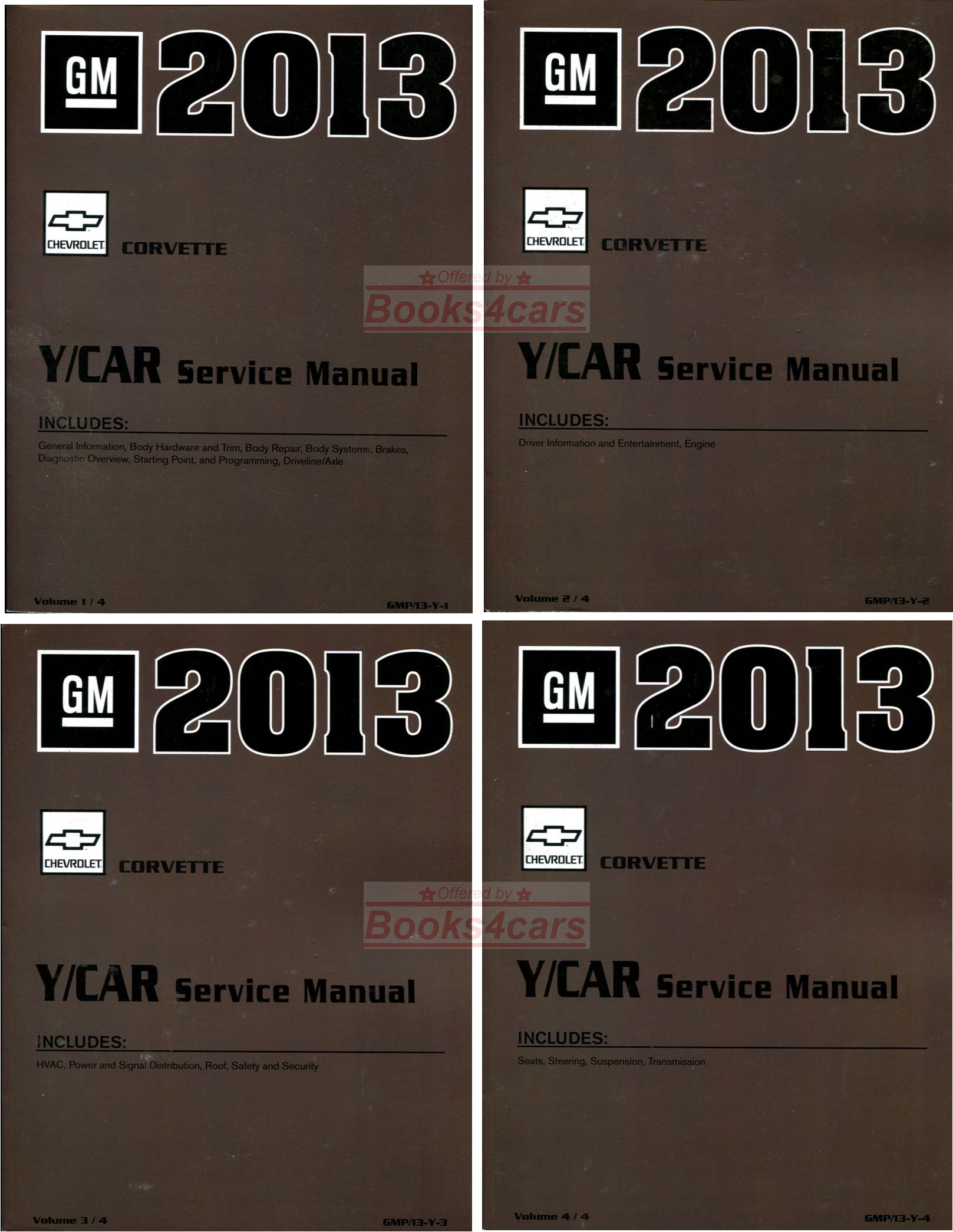 view cover of 2013 Corvette Shop Service Repair manual by Chevrolet