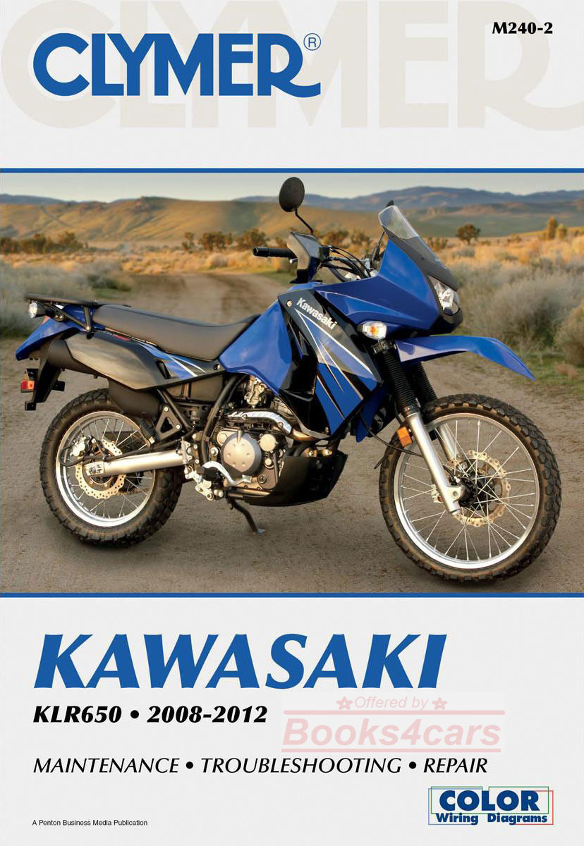 view cover of 2008-2017 KLR650 Shop Service Repair Manual by Clymer for Kawasaki 312 pages for KLR 650
