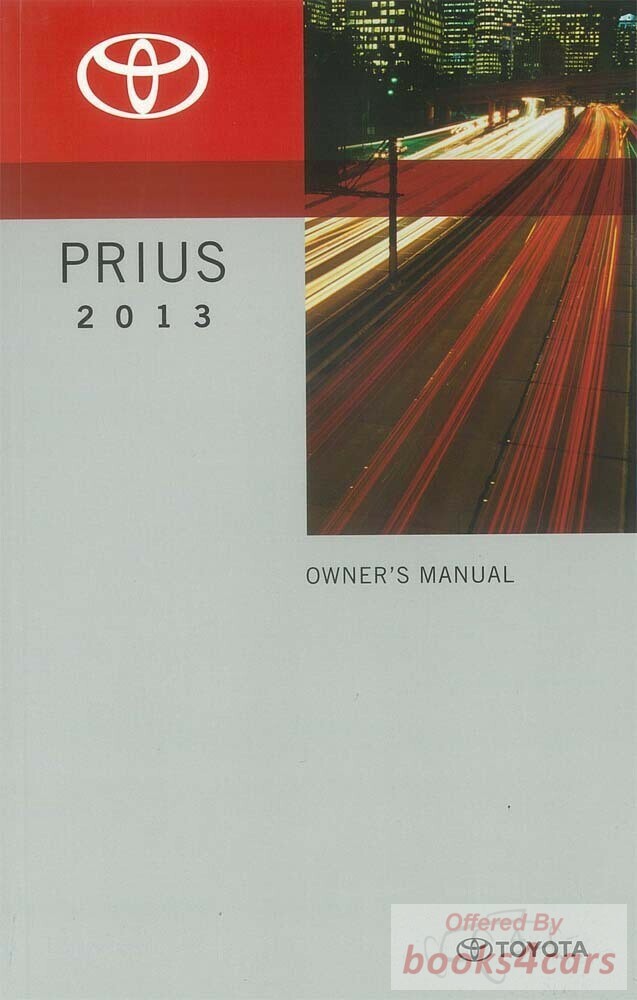 view cover of 2013 Prius Owners Manual by Toyota