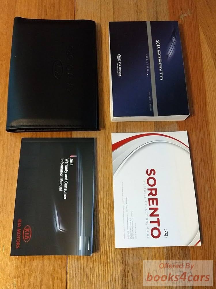 view cover of 2013 Sorento Owners Manual by Kia