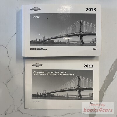 view cover of 2013 Sonic owners manual by Chevrolet