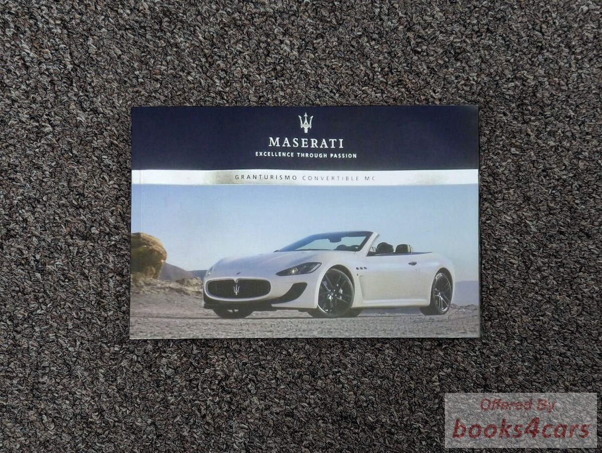view cover of 2014 Granturismo COnvertible Owners Manual by Maserati
