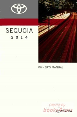 view cover of 2014 Sequoia owners manual by Toyota