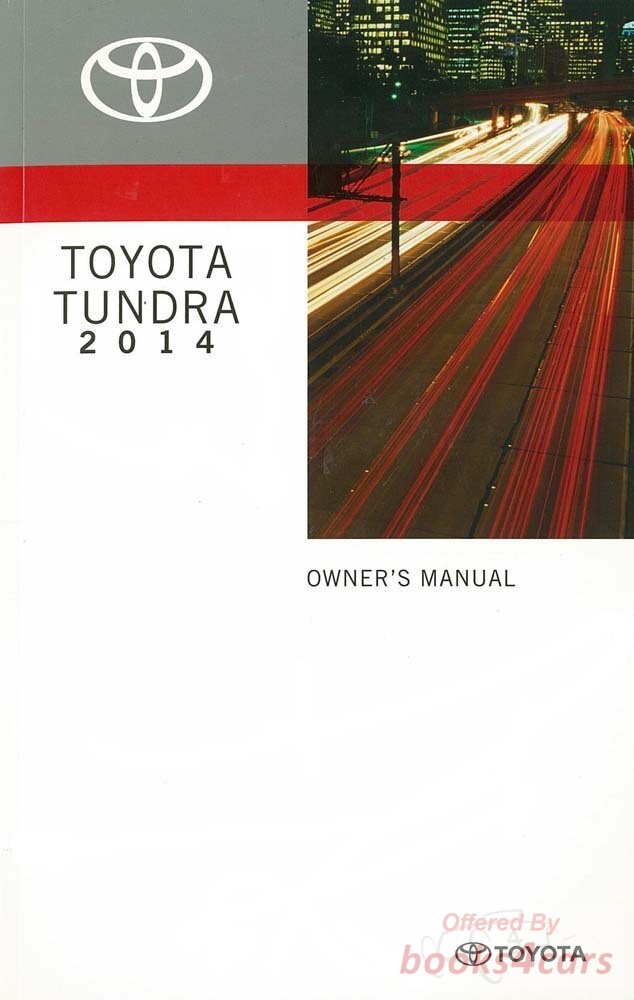 view cover of 2014 Tundra owners manual by Toyota