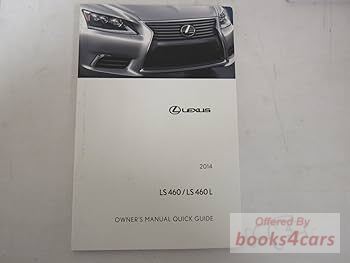 view cover of 2014 LS460 460L owners manual by Lexus
