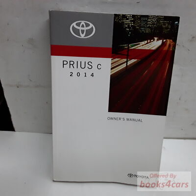 view cover of 2014 Prius C Owners Manual by Toyota