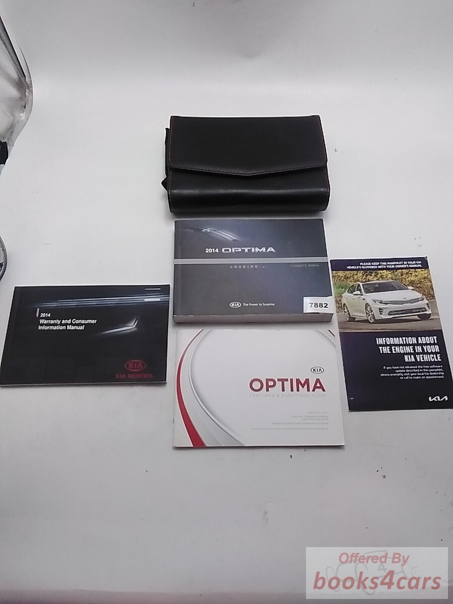 view cover of 2014 Kia Optima owners manual