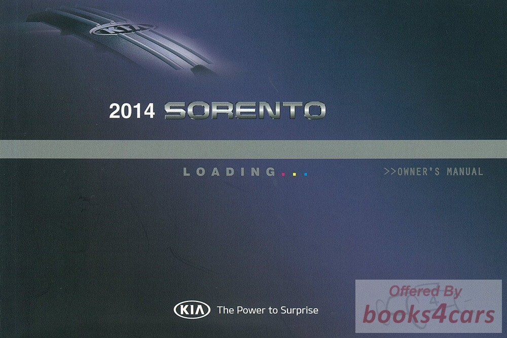 view cover of 2014 Sorento Owners Manual by Kia