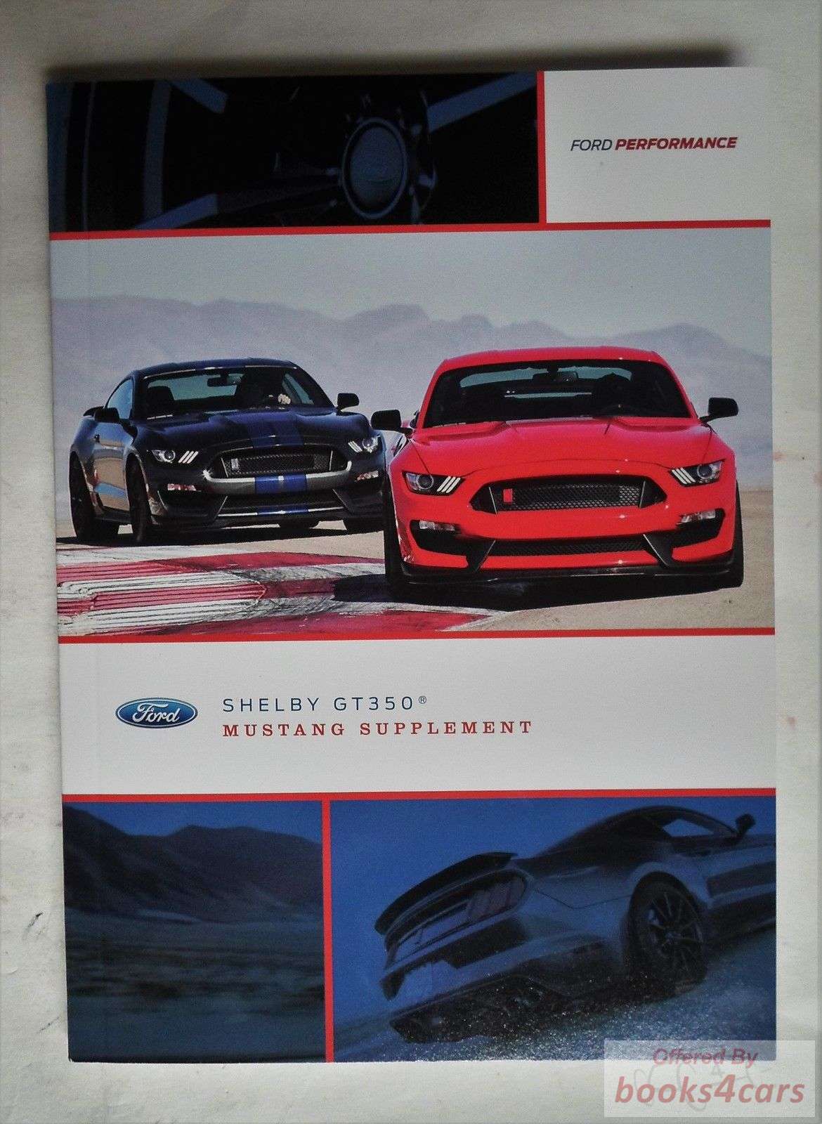 view cover of 2015-2016 Mustang Shelby GT350 owners manual supplement by Ford