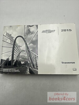 view cover of 2015 Traverse owners manual by Chevrolet