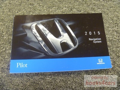 view cover of 2015 Pilot Navigation owners manual by Honda