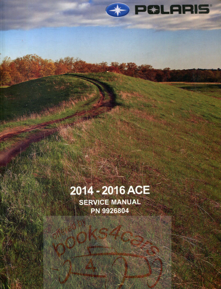 view cover of 2014-16 Polaris Ace Shop Service Repair Manual by Polaris