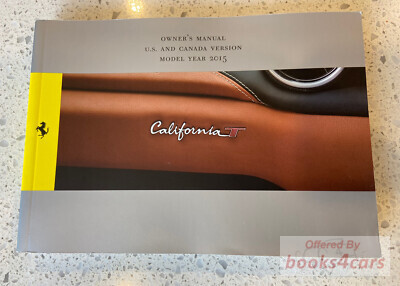 view cover of 2015 California Owners Manual by Ferrari