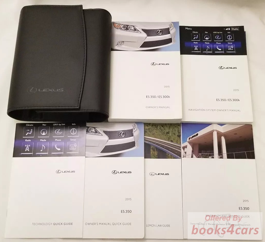 view cover of 2015 ES350 ES300H owners manual by Lexus