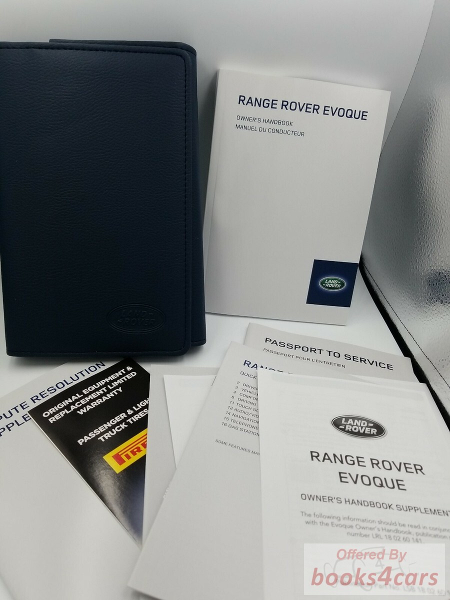 view cover of 2015 Range Rover Evoque Navigation Manual for owner by Land Rover