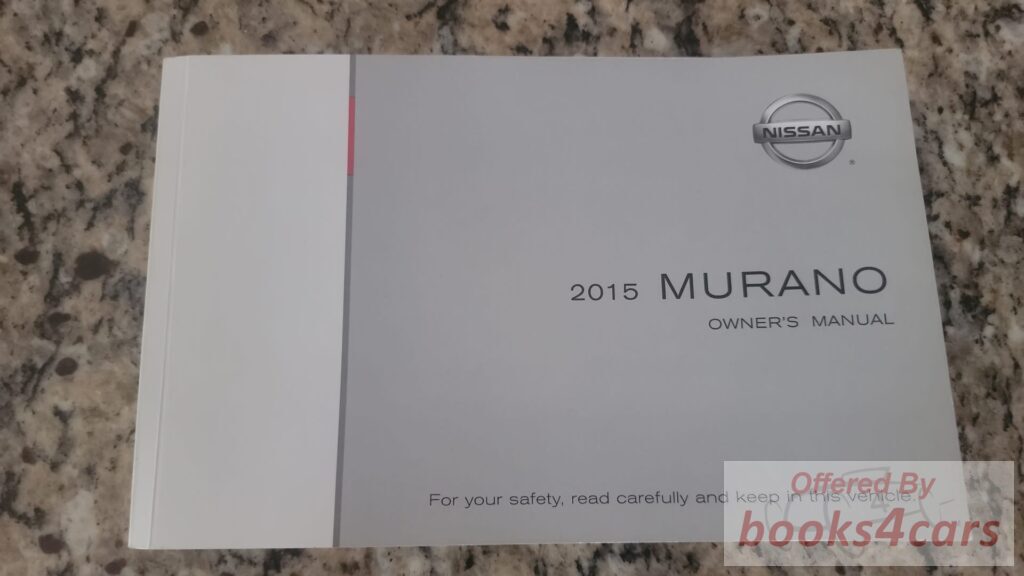 view cover of 2015 Murano owners manual by Nissan