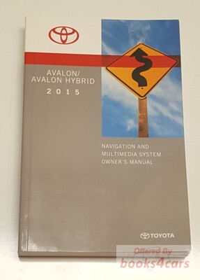 view cover of 2015 Avalon Naviagation Owners Manual by Toyota