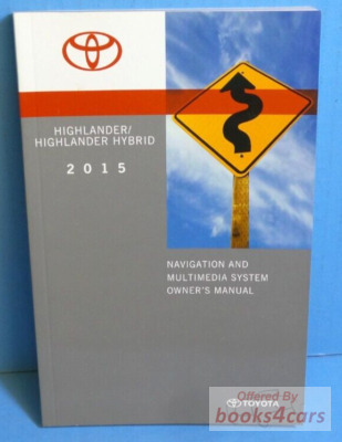 view cover of 2015 Highlander Navigation owners manual by Toyota