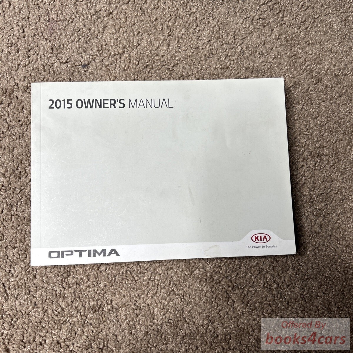 view cover of 2015 Optima owners manual by Kia