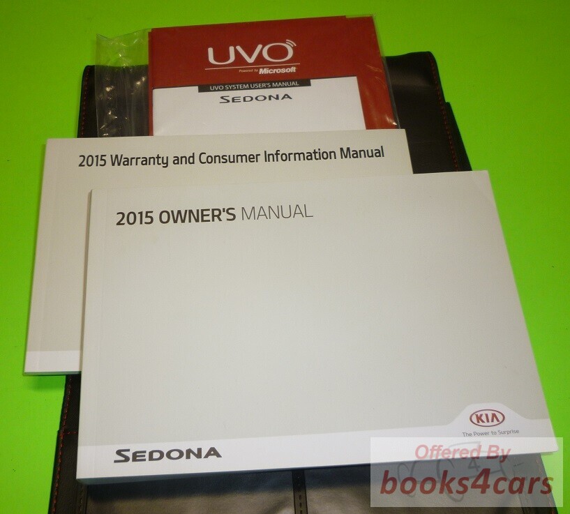 view cover of 2015 Kia Sedona Owners manual