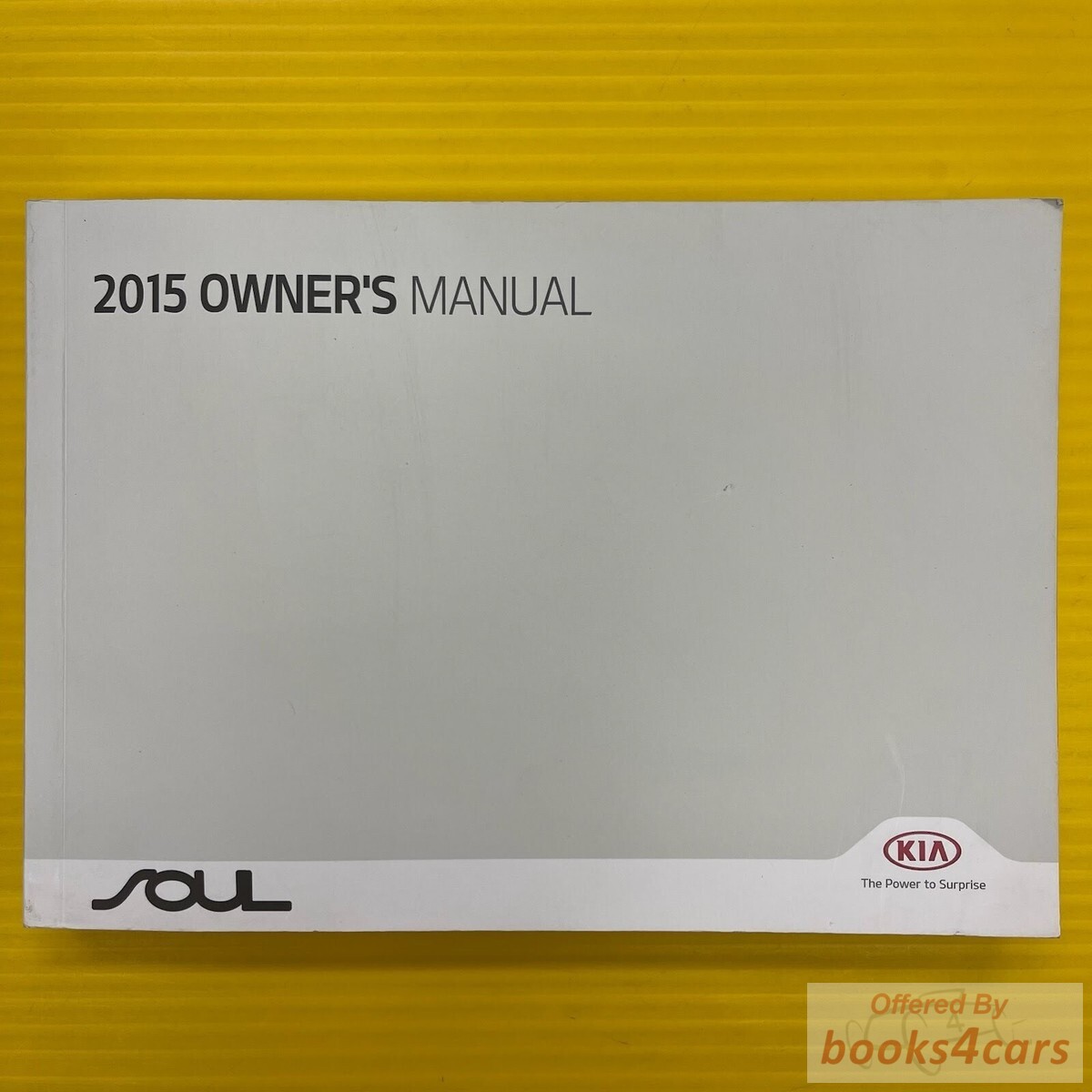view cover of 2015 Soul owners manual by Kia
