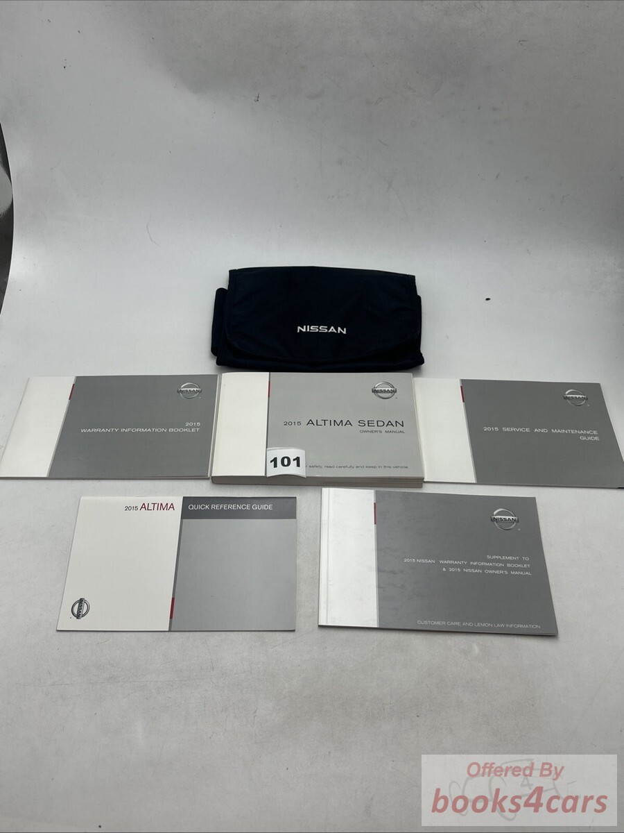 view cover of 2015 Altima owners manual by Nissan