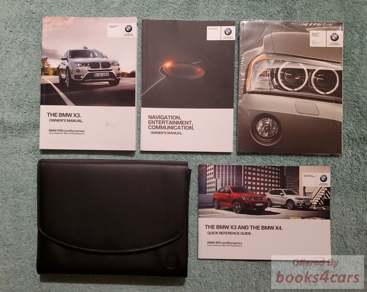 view cover of 2016 X3 Owners Manual by BMW