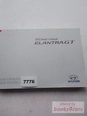 view cover of 2016 Elantra GT owners manual by Hyundai