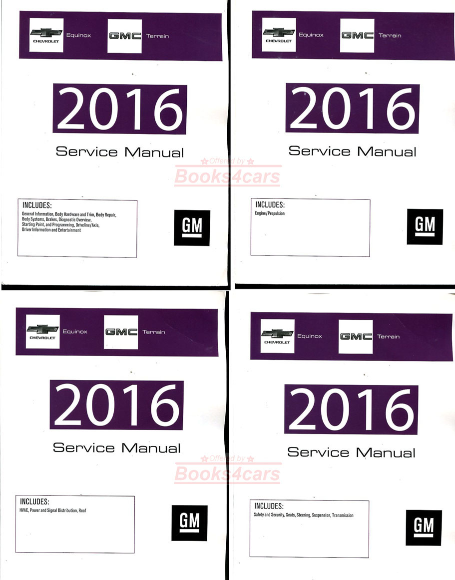 view cover of 2016 Equinox Terrain shop service repair manual by Chevrolet GMC