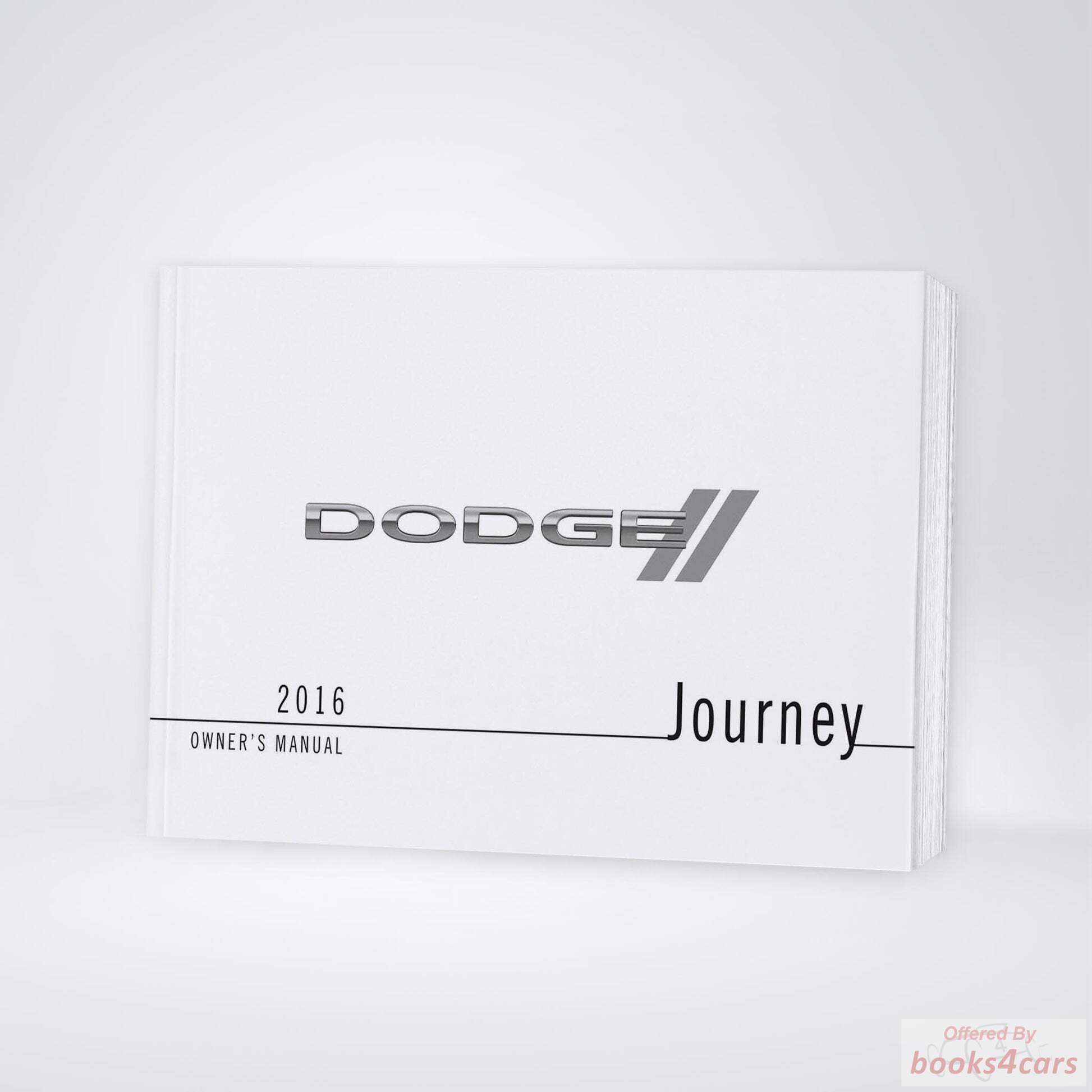 view cover of 2016 Journey owners manual by Dodge