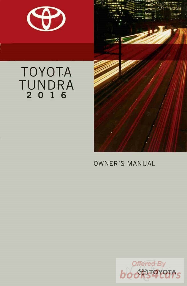 view cover of 2016 Tundra owners manual by Toyota