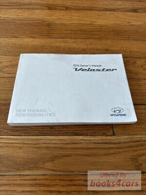 view cover of 2016 Veloster Owners Manual by Hyundai