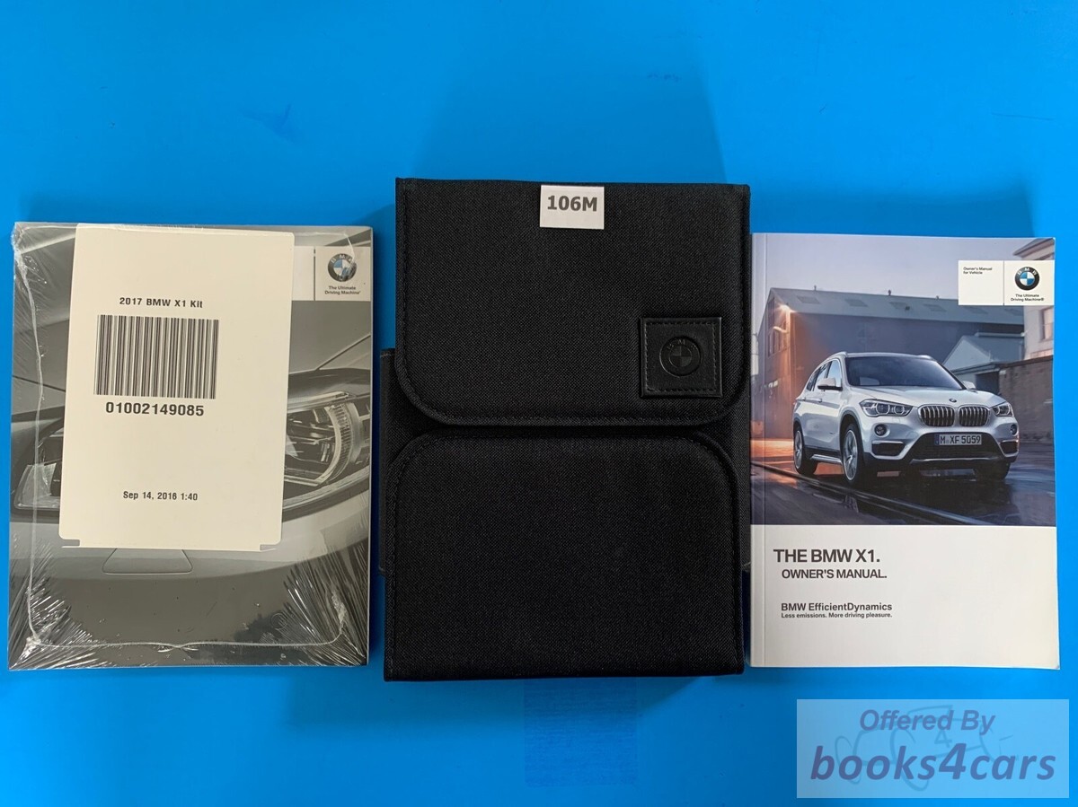 view cover of 2017 X3 owners manual by BMW