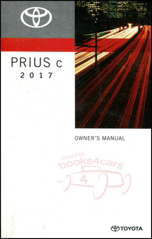 view cover of 2017 Prius C Owners Manual by Toyota