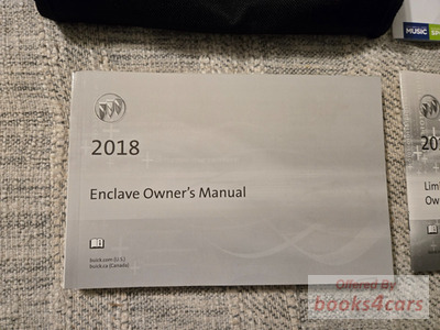 view cover of 2018 Enclave Owners Manual by Buick