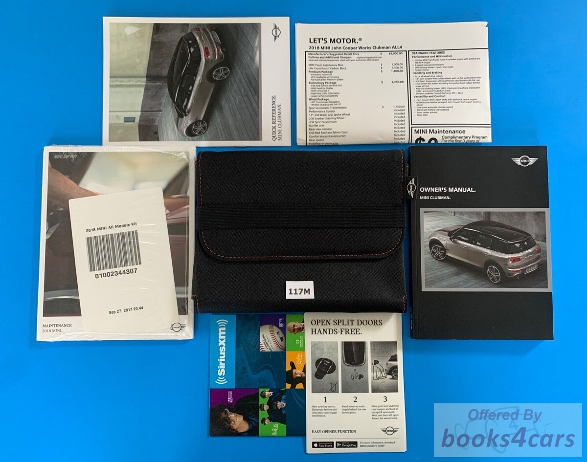 view cover of 2018 Mini Clubman Owners Manual by MINI