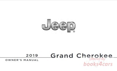 view cover of 2019 Grand Cherokee owners manual by Jeep