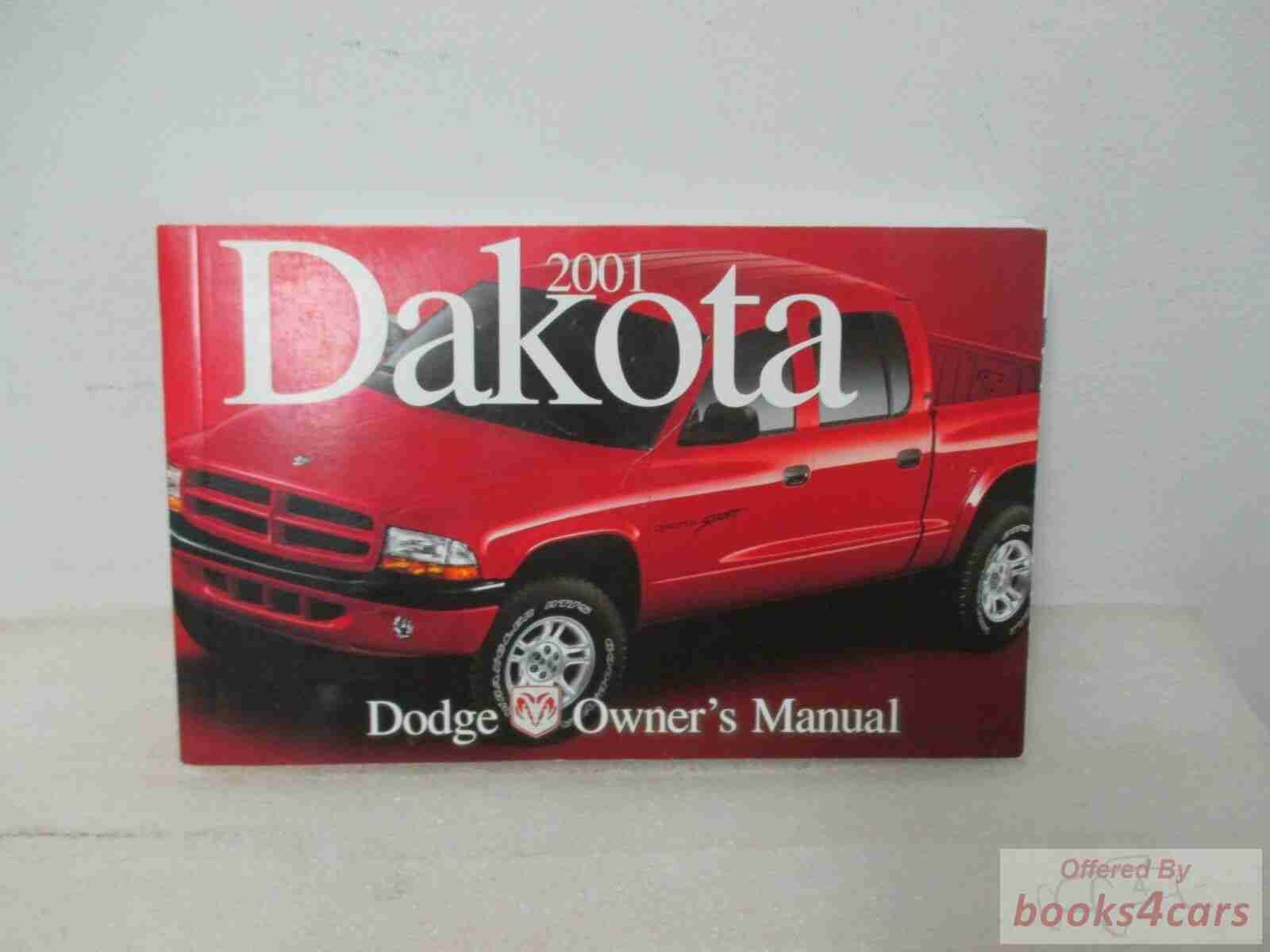 view cover of 2001 Dakota Owners Manual by Dodge