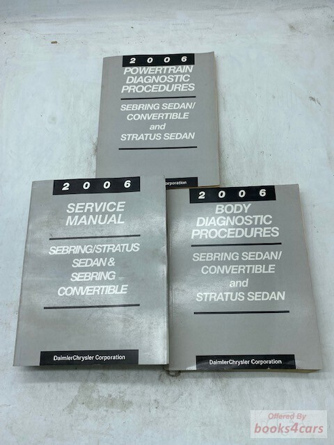 view cover of 2006 Sebring sedan and convertible/ Stratus sedan body diagnostic procedures